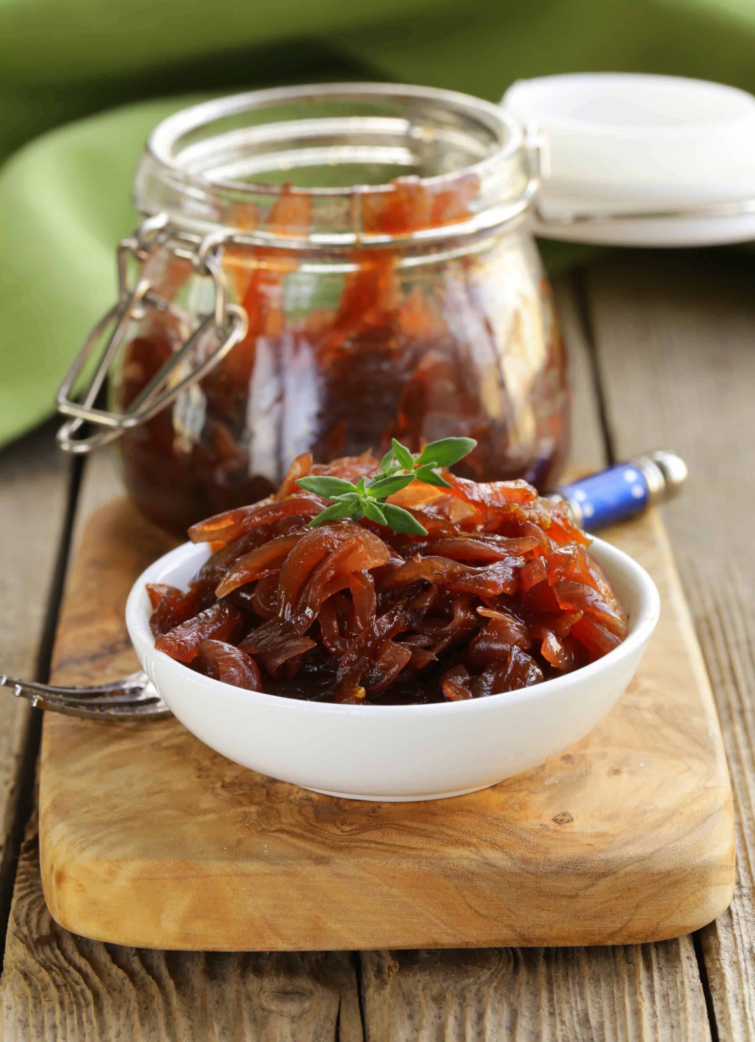 Quick Caramelized Onions + Braised Bratwurst