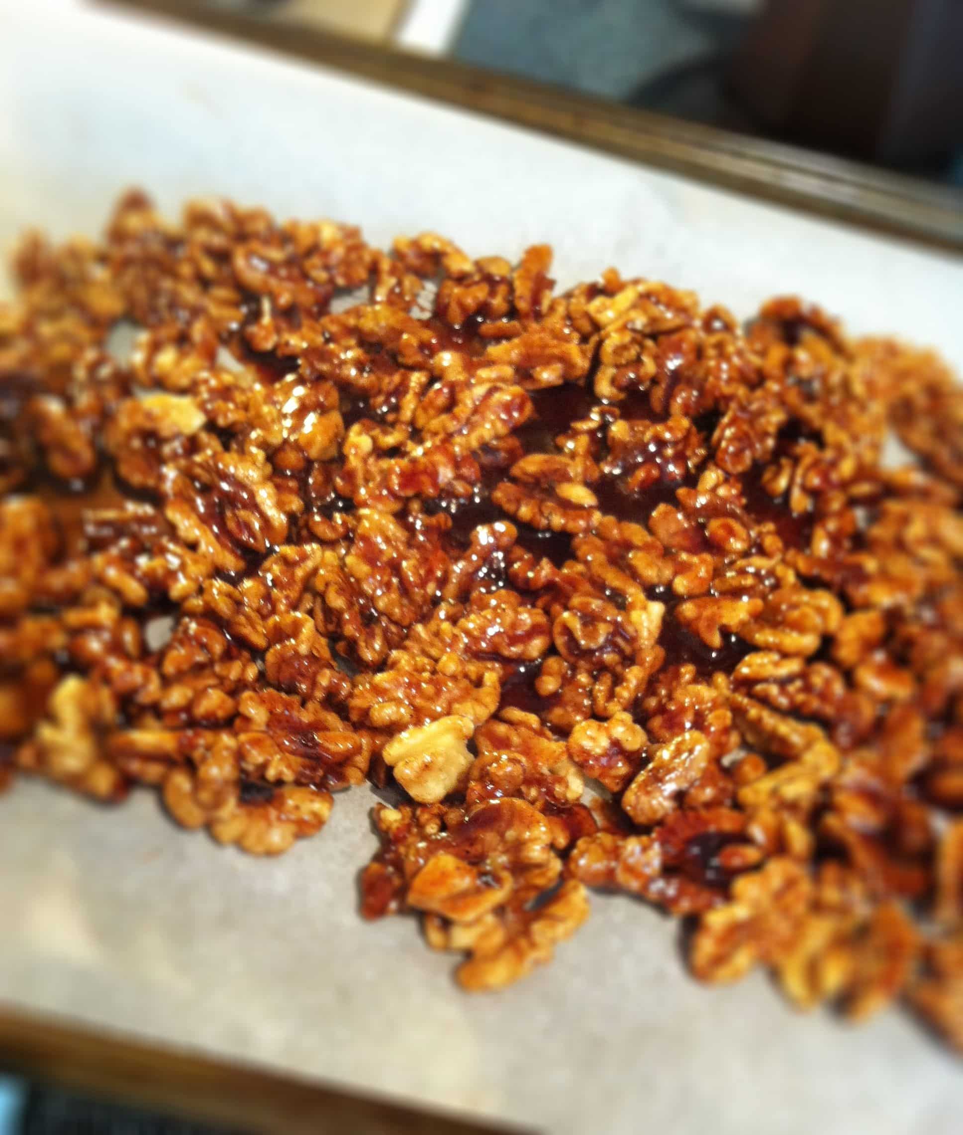 Spicy Sugared Walnuts