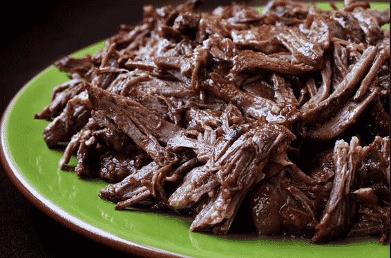 Shredded beef taco party