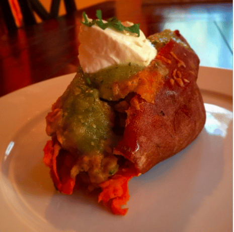 Sweet Potato Salsa Verde "Enchiladas"
