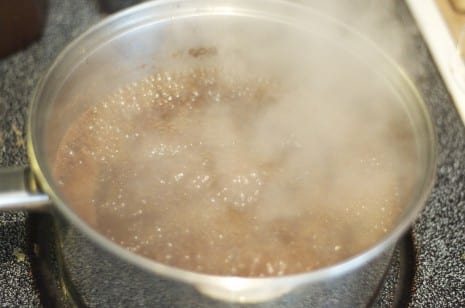 Bring all ingredients to a medium boil.