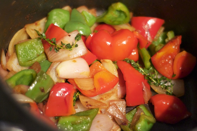Roasted Vegetables and Herbed Polenta