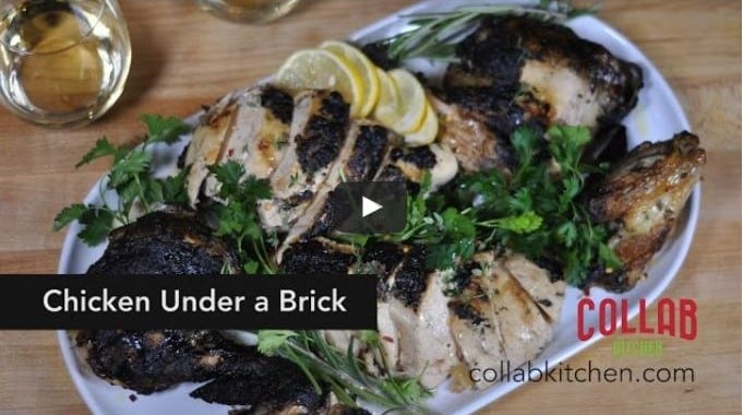 Herbed Chicken Under a Brick