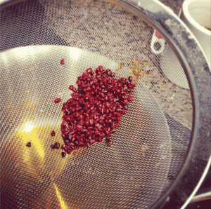 Achiote seed, also known as Annatto seed, has a deep earthy flavor combined with brilliant red color. It can easily stain, so use caution when making the oil!